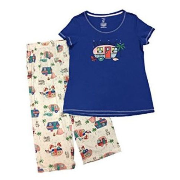 Secret Treasures Intimates Sleepwear Rv There Yet Happy Camper Capri Comfy Pajamas Pjs Poshmark